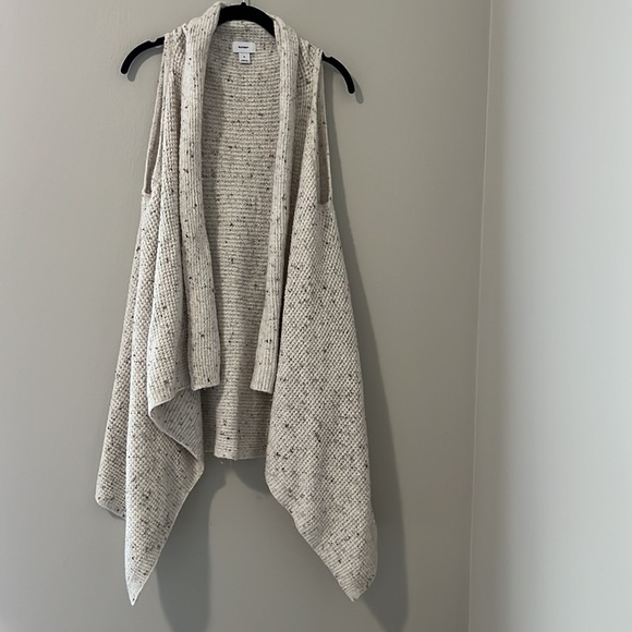 Old Navy cream confetti cardigan vest - Picture 2 of 8